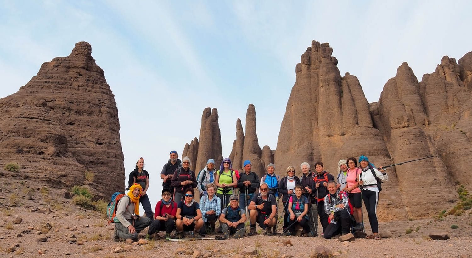 Senderismo por la montana y el desierto