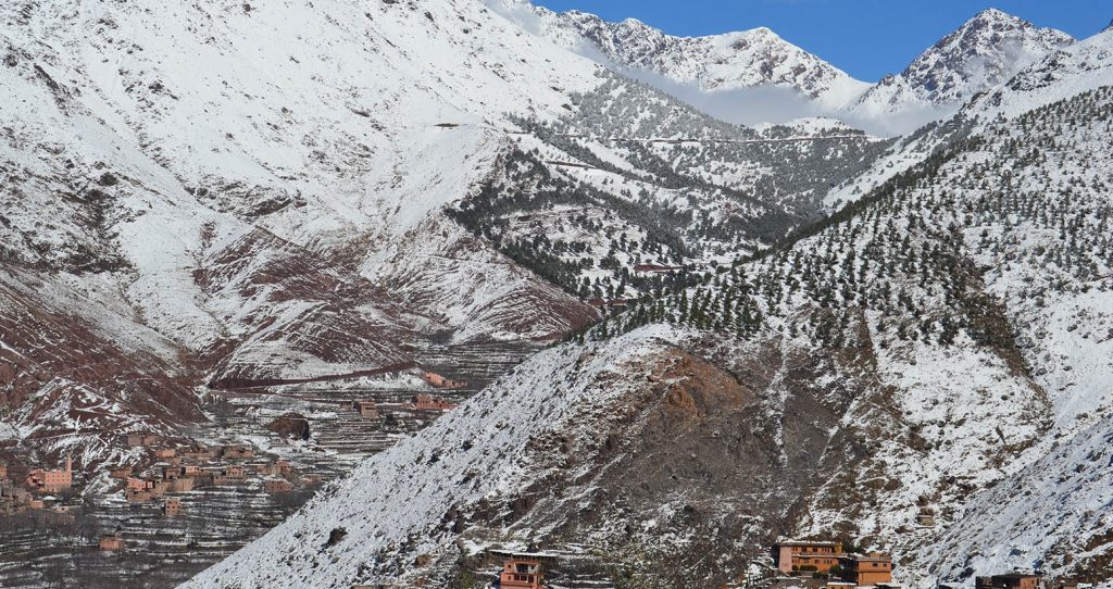 la aldea de Imlil, ascension y senderismo por el Toubka